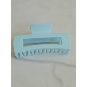 Large Rectangle Claw Clip Hair Accessory Light Blue